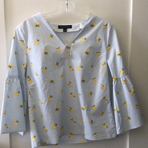 Banana Republic Lemon print top